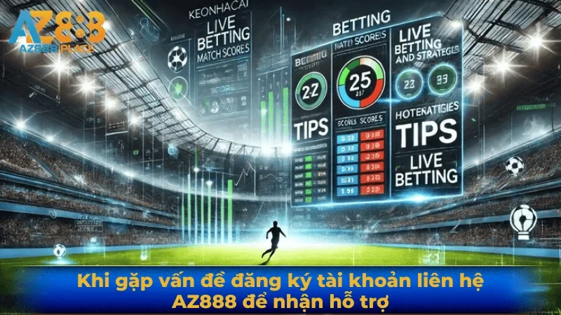 Khi gặp vấn đề đăng ký tài khoản liên hệ AZ888 để nhận hỗ trợ